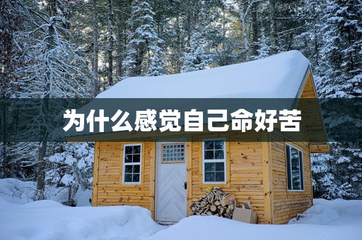 为什么感觉自己命好苦