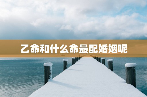 乙命和什么命最配婚姻呢
