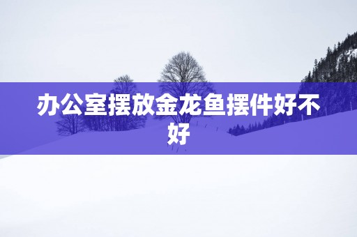 办公室摆放金龙鱼摆件好不好