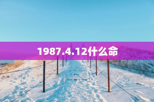 1987.4.12什么命