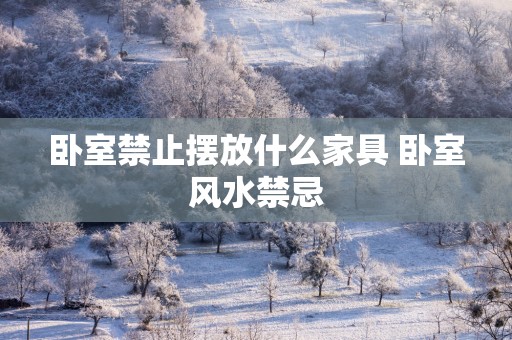 卧室禁止摆放什么家具 卧室风水禁忌