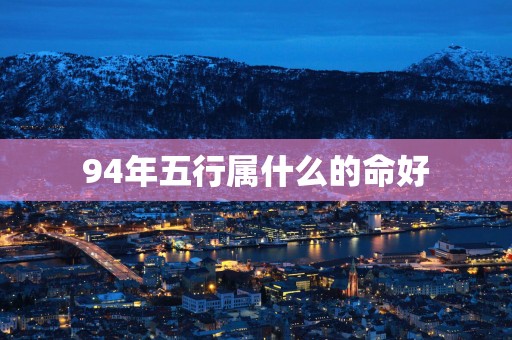 94年五行属什么的命好