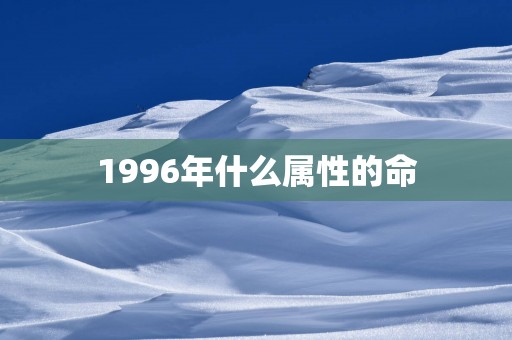 1996年什么属性的命