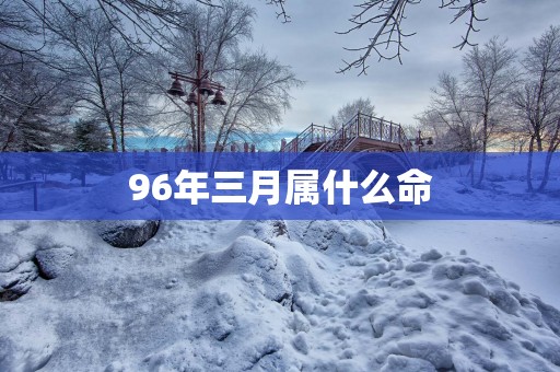 96年三月属什么命