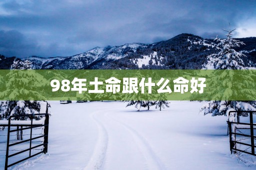 98年土命跟什么命好