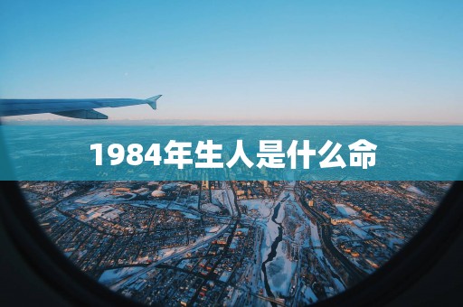 1984年生人是什么命