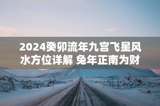 2025癸卯流年九宫飞星风水方位详解 蛇年正南为财位