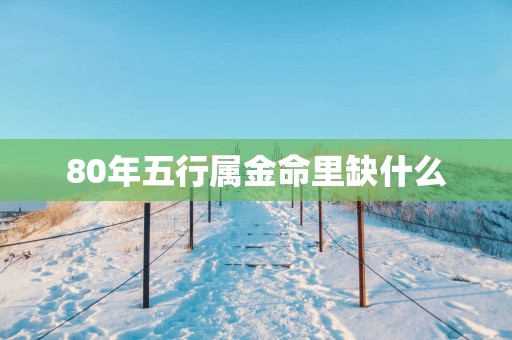 80年五行属金命里缺什么
