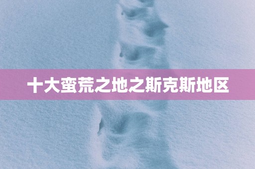 十大蛮荒之地之斯克斯地区