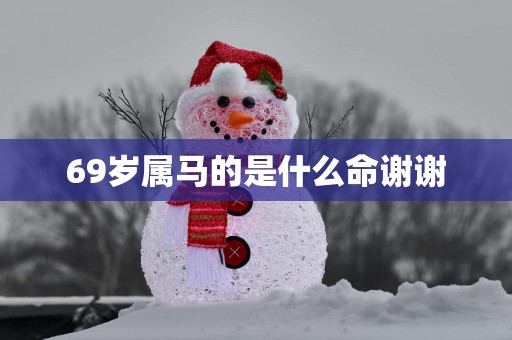 69岁属马的是什么命谢谢