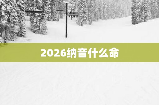 2026纳音什么命