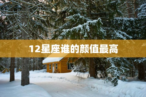 12星座谁的颜值最高