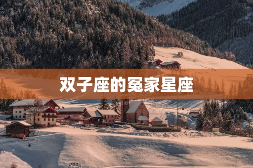 双子座的冤家星座