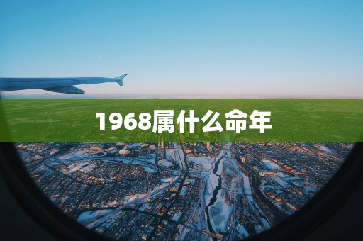 1968属什么命年