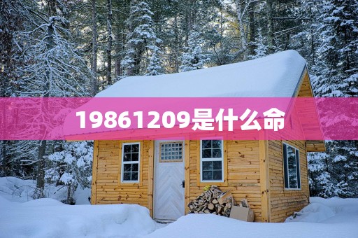 19861209是什么命