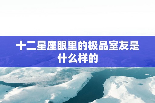 十二星座眼里的极品室友是什么样的