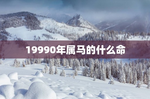 19990年属马的什么命