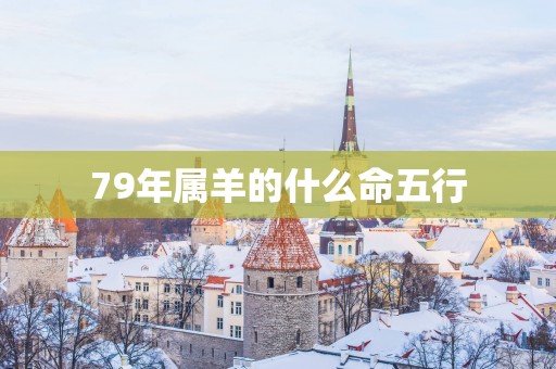 79年属羊的什么命五行