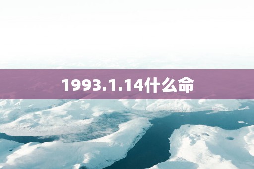1993.1.14什么命