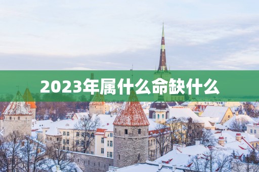 2025年属什么命缺什么