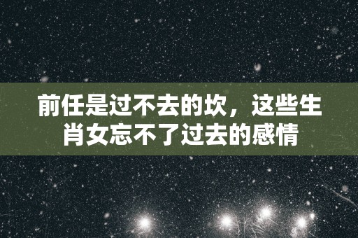 前任是过不去的坎，这些生肖女忘不了过去的感情