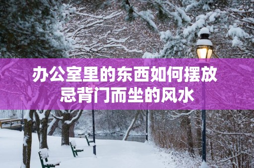 办公室里的东西如何摆放 忌背门而坐的风水 办公室里的东西如何摆放 忌背门而坐的风水