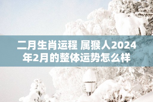 二月生肖运程 属猴人2025年2月的整体运势怎么样