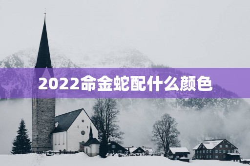 2025命金蛇配什么颜色