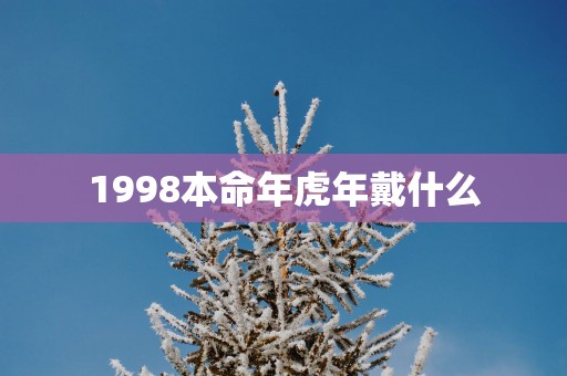 1998本命年蛇年戴什么