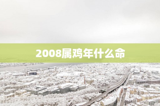 2008属鸡年什么命