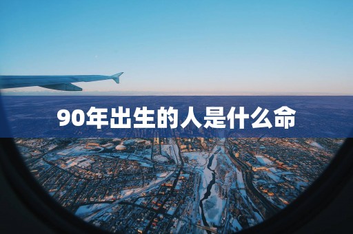 90年出生的人是什么命