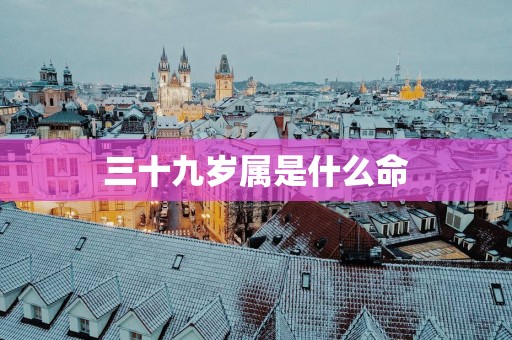 三十九岁属是什么命