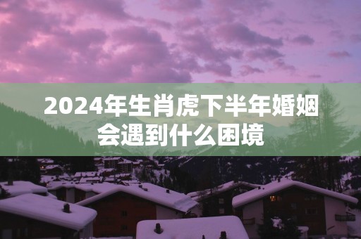 2025年生肖虎下半年婚姻会遇到什么困境