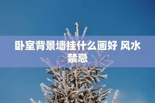 卧室背景墙挂什么画好 风水禁忌