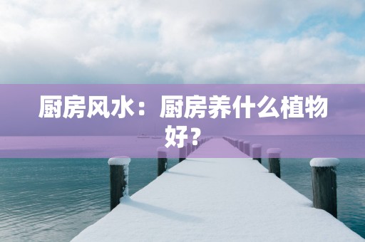 厨房风水：厨房养什么植物好？