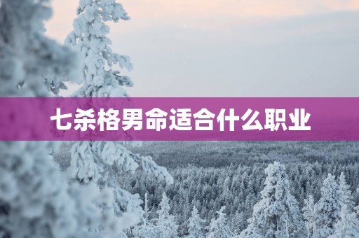 七杀格男命适合什么职业