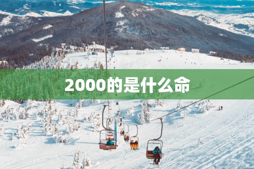 2000的是什么命