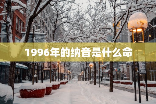 1996年的纳音是什么命