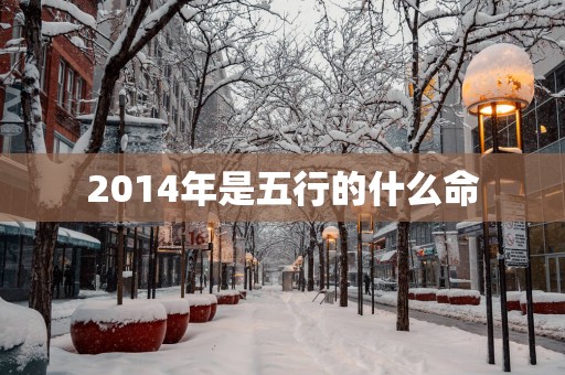 2014年是五行的什么命