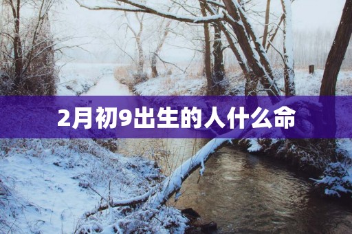 2月初9出生的人什么命