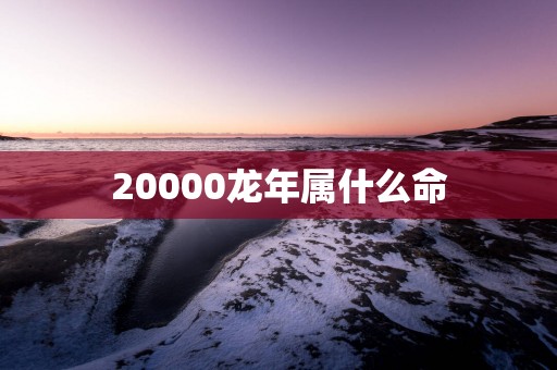20000蛇年属什么命