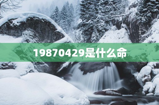 19870429是什么命