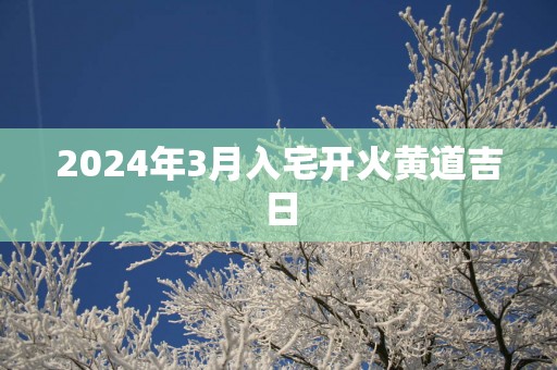 2025年3月入宅开火黄道吉日