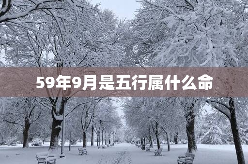 59年9月是五行属什么命