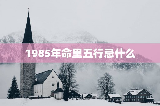 1985年命里五行忌什么