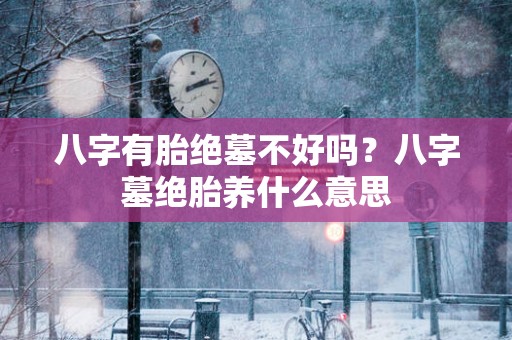 八字有胎绝墓不好吗？八字墓绝胎养什么意思