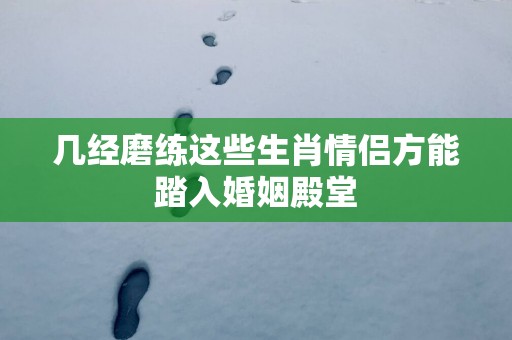 几经磨练这些生肖情侣方能踏入婚姻殿堂