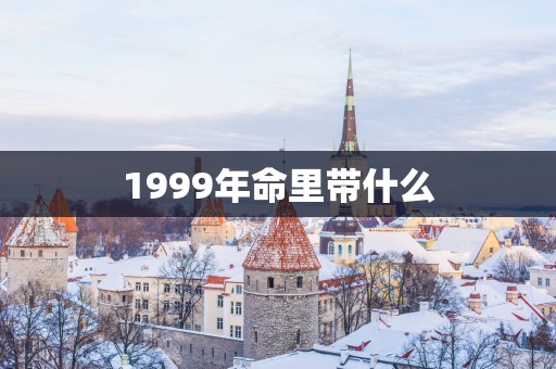 1999年命里带什么