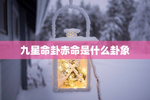 九星命卦赤命是什么卦象