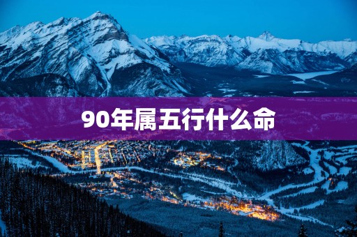 90年属五行什么命